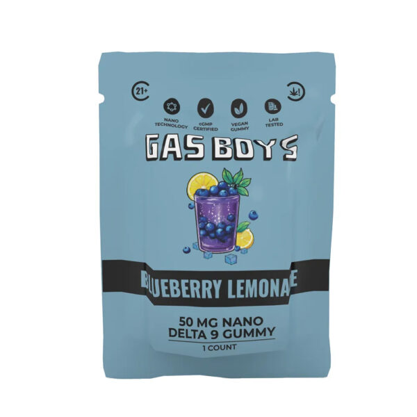 Gas Boys 50mg Delta 9 Blueberry Lemonade gummies