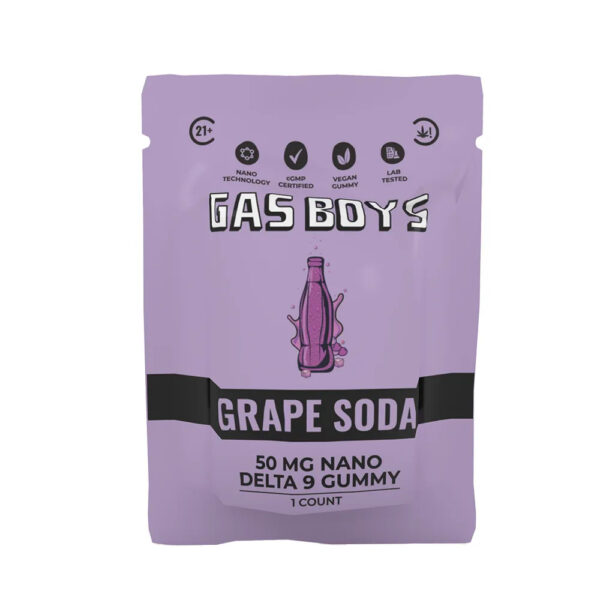 Gas Boys 50mg Delta 9 Grape Soda gummies